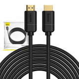 Baseus 2x HDMI 2.0 4K 30Hz Kabel, 3D, HDR, 18Gbps, 8m (sort)