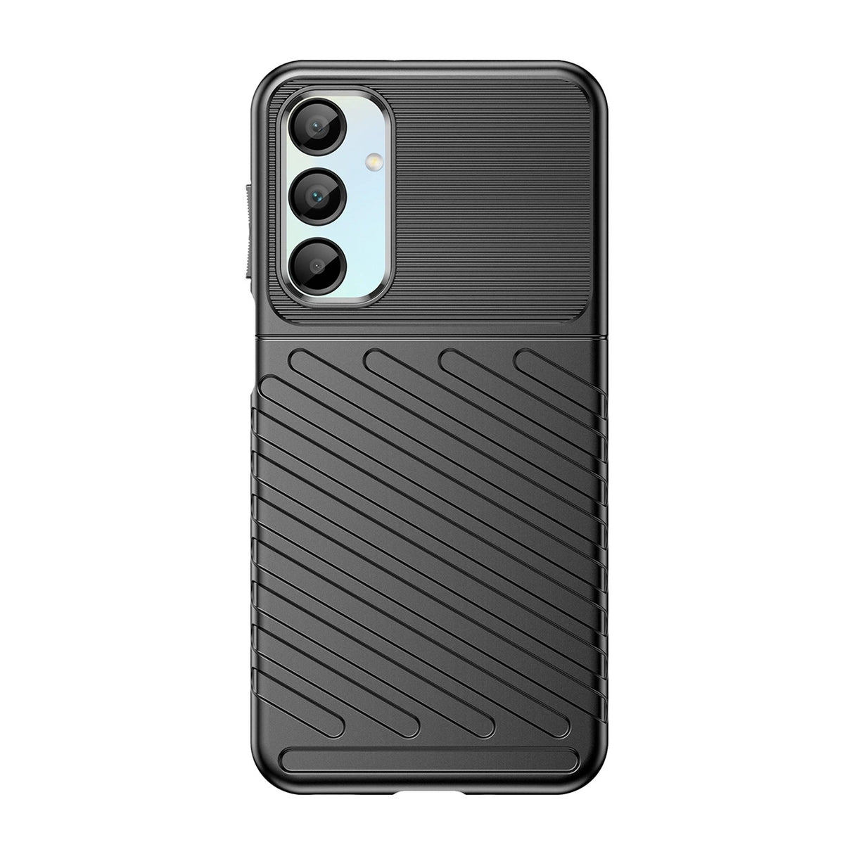 Thunder Case til Samsung Galaxy A56/A36 Silicone Armored Cover - sort