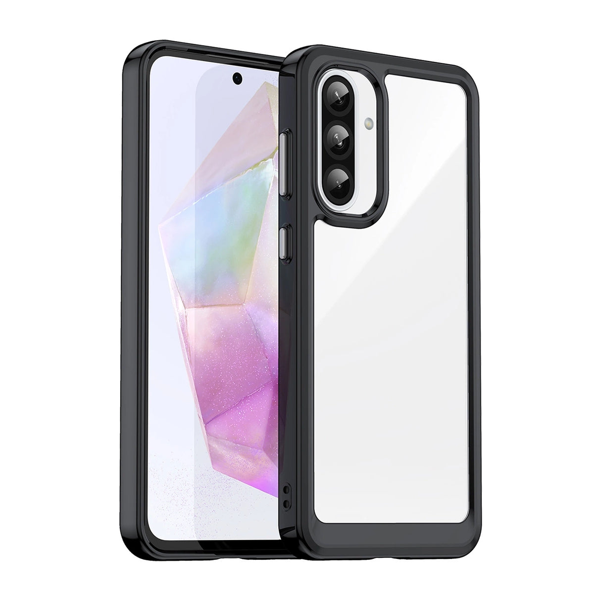 Udendørs rumkasse til Samsung Galaxy A56 Dæk med fleksibel ramme - sort