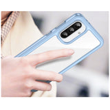 Udendørs rumkasse til Samsung Galaxy A56 Cover med fleksibel ramme - blå