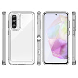 Udendørs rumkasse til Samsung Galaxy A56 Cover med fleksibel ramme - gennemsigtig