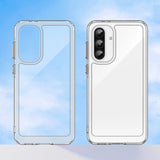Udendørs rumkasse til Samsung Galaxy A56 Cover med fleksibel ramme - gennemsigtig
