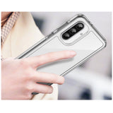 Udendørs rumkasse til Samsung Galaxy A56 Cover med fleksibel ramme - gennemsigtig