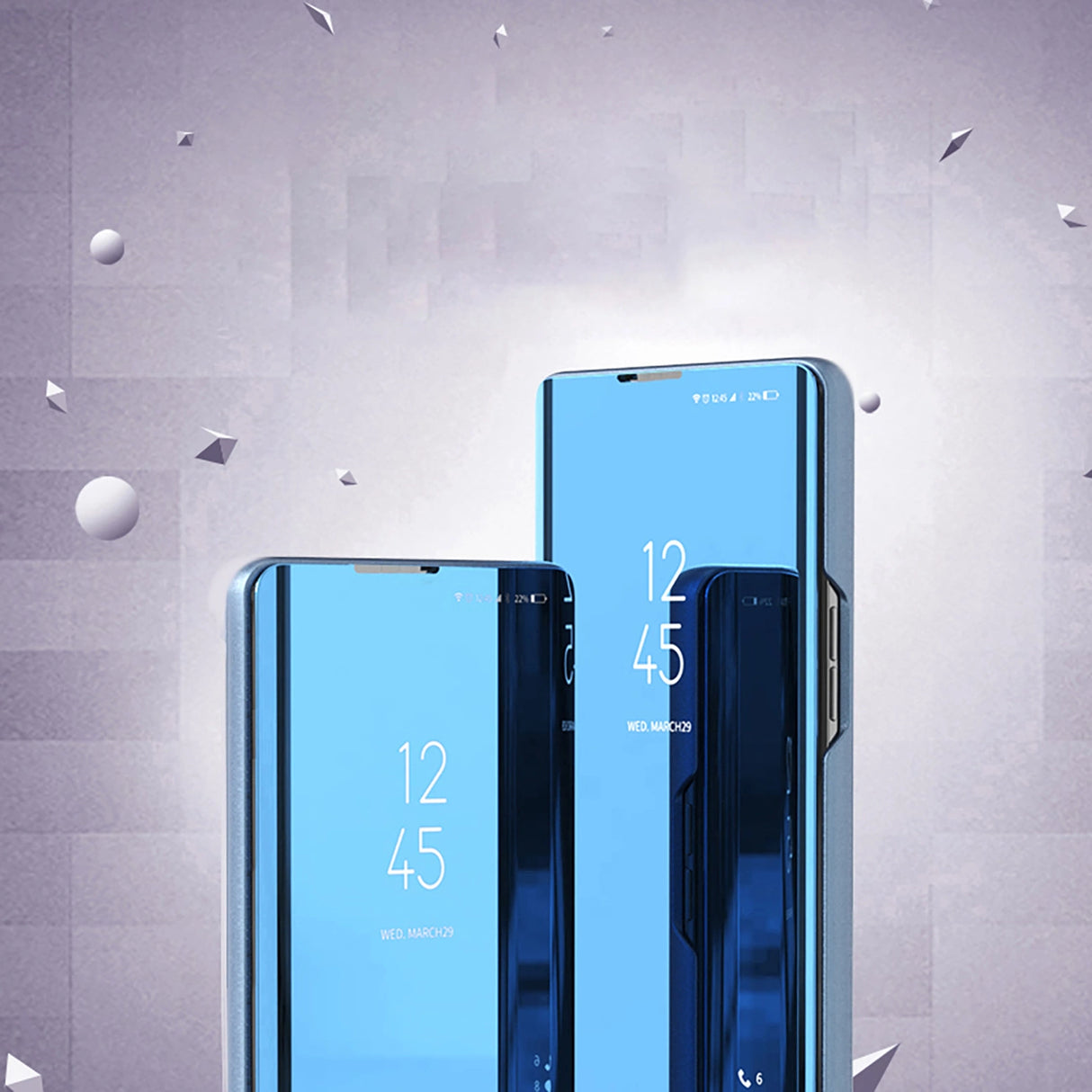 Clear View Case til Samsung Galaxy A26 Cover med Flip - Blue