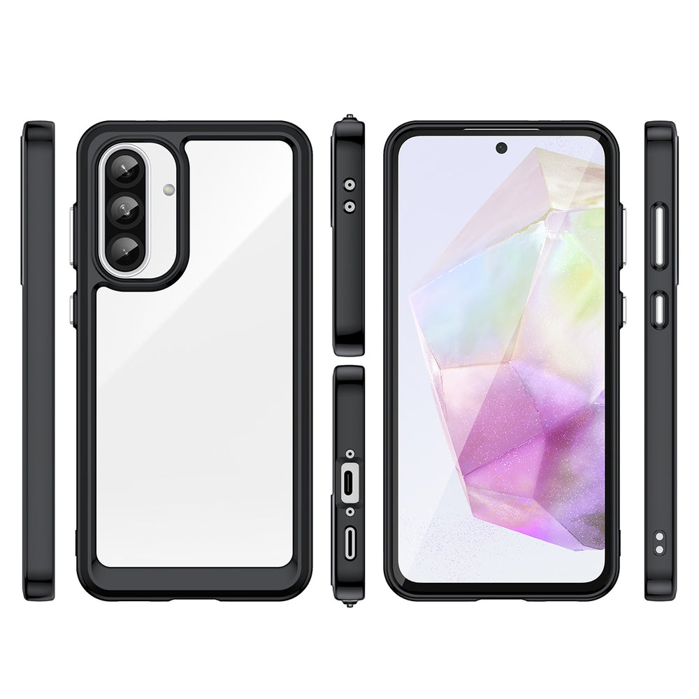 Outer Space Case til Samsung Galaxy A26 Cover med Flexible Frame - sort