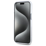 Karl Lagerfeld IML Metal Choupette Head MagSafe iPhone 15 Plus Case - White