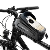 Wozinsky cykeltaske til rammen, pansret, med telefonlomme, 1,7 l - sort