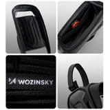 Wozinsky cykeltaske til rammen, pansret, med telefonlomme, 1,7 l - sort