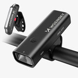 Wozinsky WSBLB2 Forside (400 lm) og bageste USB-C Bike Light Set - sort