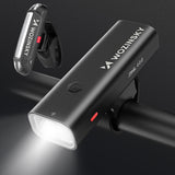 Wozinsky WSBLB2 Forside (400 lm) og bageste USB-C Bike Light Set - sort