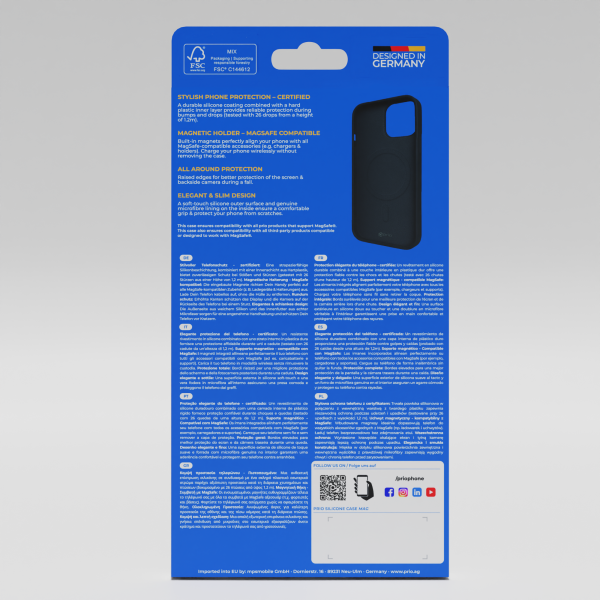 prio flydende silikonecover MAG til Samsung S26 sort