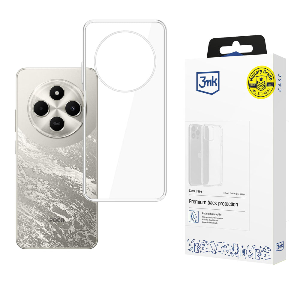 3mk Clear Case til Xiaomi Poco C75 - gennemsigtigt