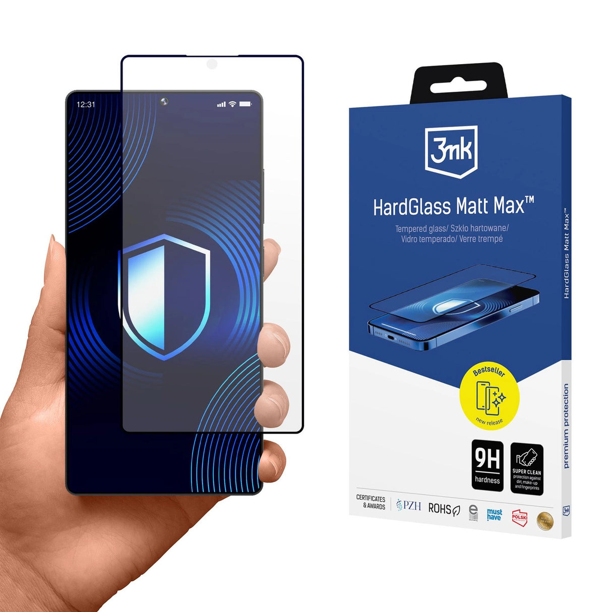 Matte hærdet glas 3mk HardGlass Matt Max til Samsung Galaxy S25 Ultra