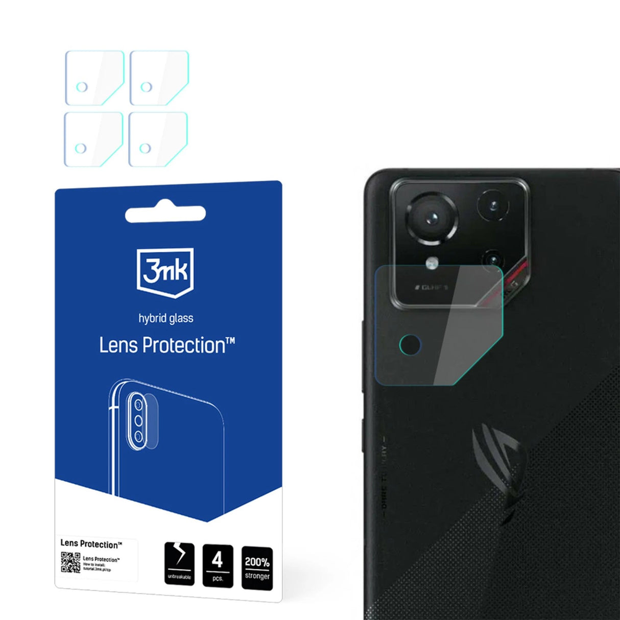Hybridglas til kameraobjektiv 3mk Lensbeskyttelse til Asus ROG Phone 9/9 Pro