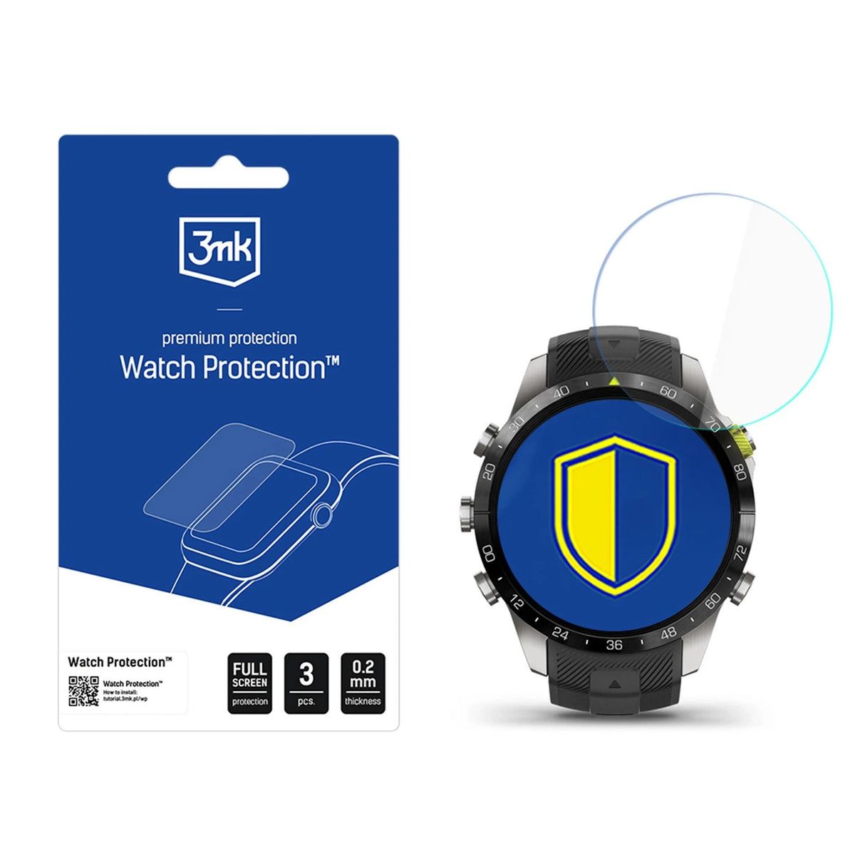 3mk Watch Protection FlexibleGlass Hybrid Glass til Garmin MARQ Athlete (Gen 2)