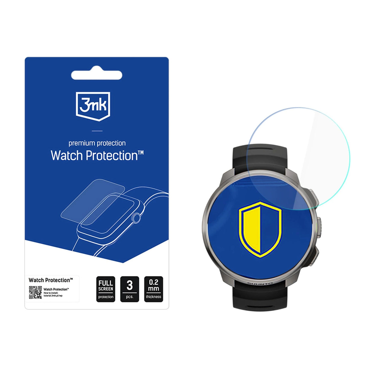 Hybrid Glass 3mk Watch Protection FlexibleGlass til Suunto Ocean