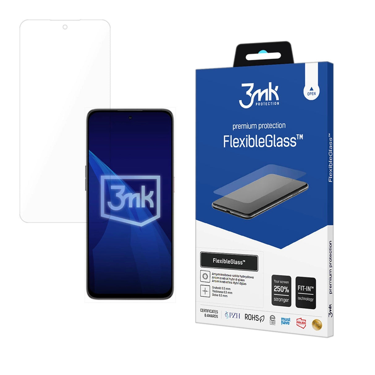 Hybridglas 3mk FlexibleGlassTM på Nubia Neo 2 5G