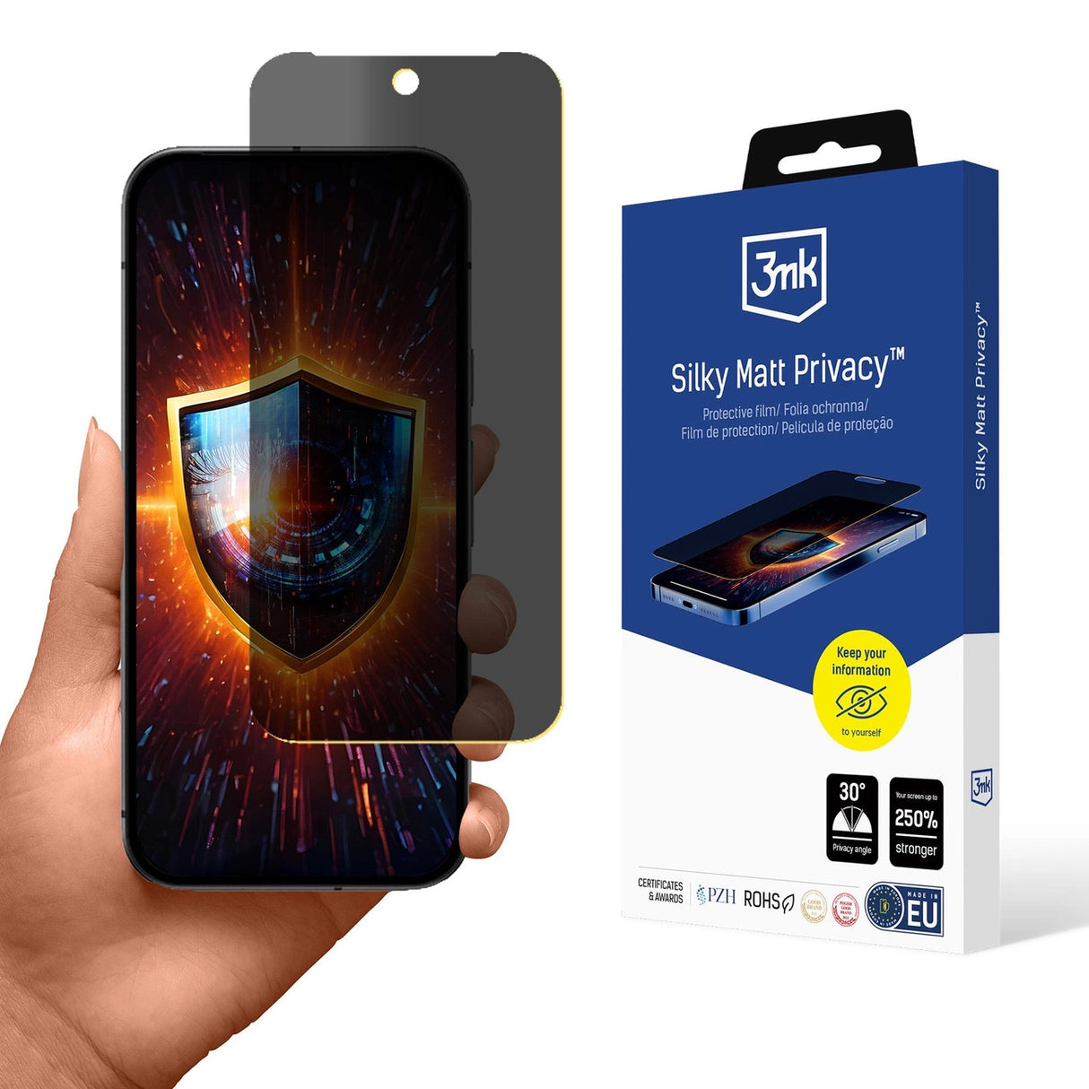 Privacy Screen Protector 3mk Silky Matt Privacy til Google Pixel 9A