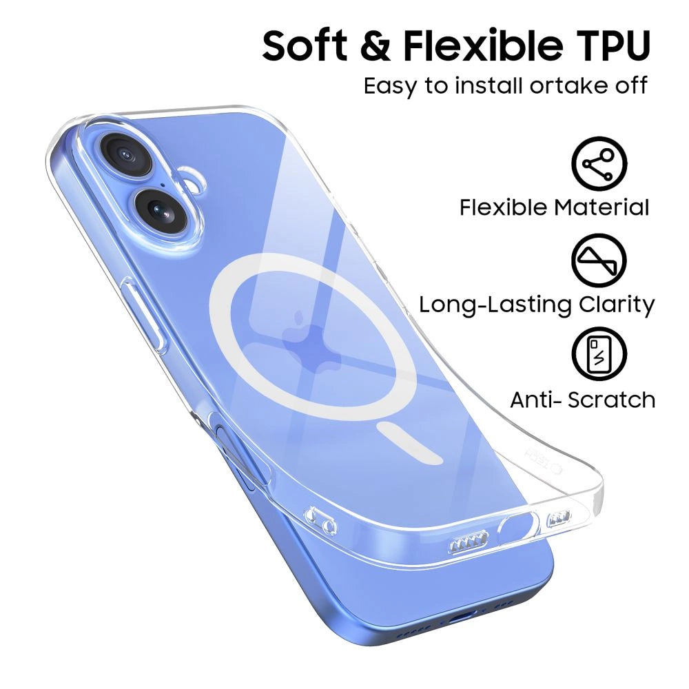Tech-Protect FlexAir MagSafe iPhone 16 Case - klar