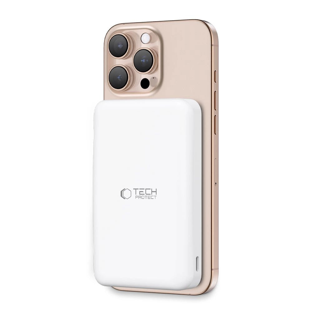 Powerbank Tech-Protect PB24 LifeMag QI2 MagSafe 10000 mAh - hvid