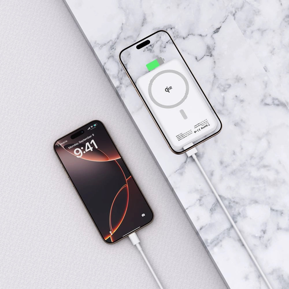 Powerbank Tech-Protect PB24 LifeMag QI2 MagSafe 10000 mAh - hvid