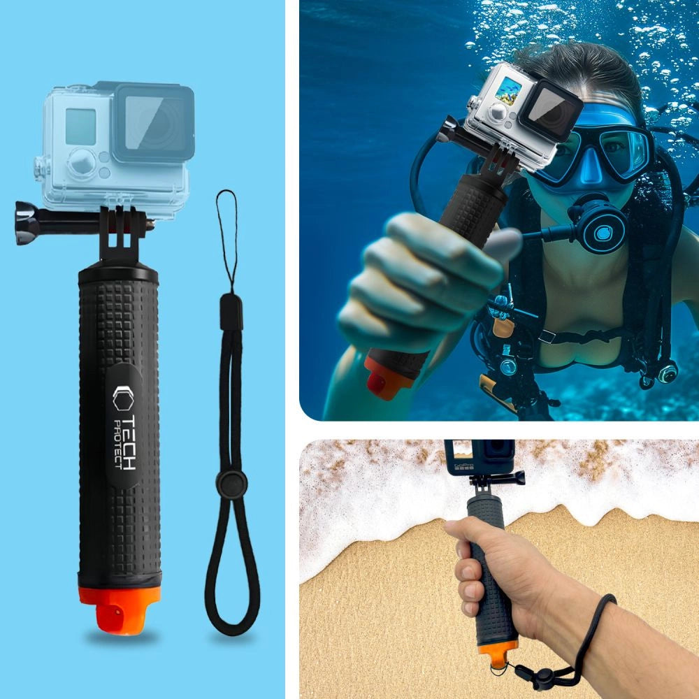 Tech-Protect GA100 håndgreb til GoPro / DJI - sort