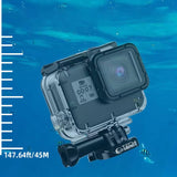Tech-Protect GA200 vandtæt kuffert til GoPro Hero 5 / 6 / 7 - gennemsigtigt