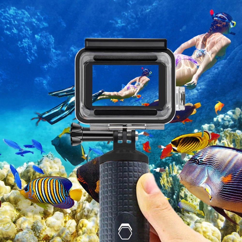 Tech-Protect GA200 vandtæt kuffert til GoPro Hero 5 / 6 / 7 - gennemsigtigt