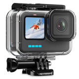 Tech-Protect GA200 vandtæt kuffert til GoPro Hero 9 / 10 / 11 / 12 - gennemsigtig
