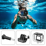 Tech-Protect GA200 vandtæt kuffert til GoPro Hero 9 / 10 / 11 / 12 - gennemsigtig