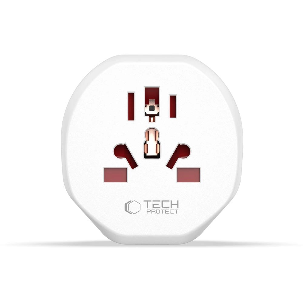 Tech-Protect Universal Travel Adapter til EU - hvid