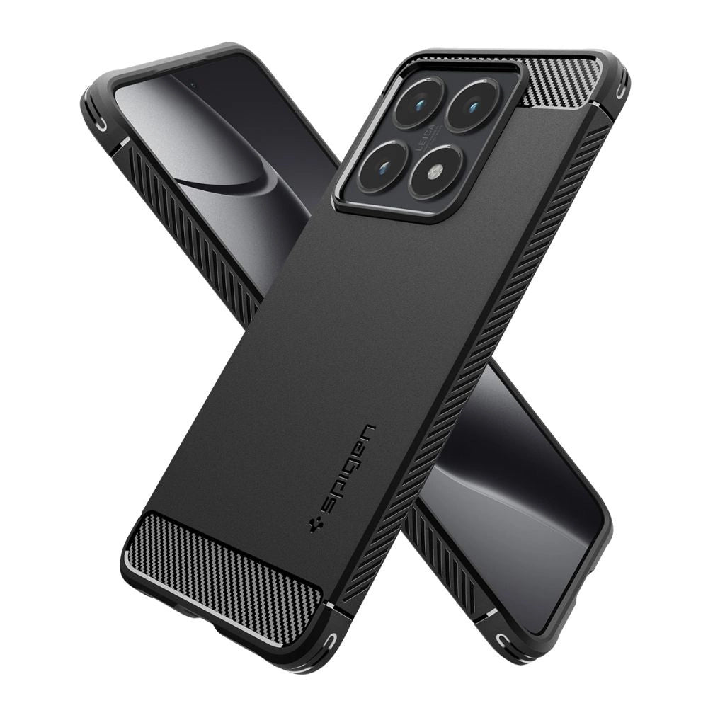 Spigen Rugged Armor Case til Xiaomi 14T Pro - Matte Black