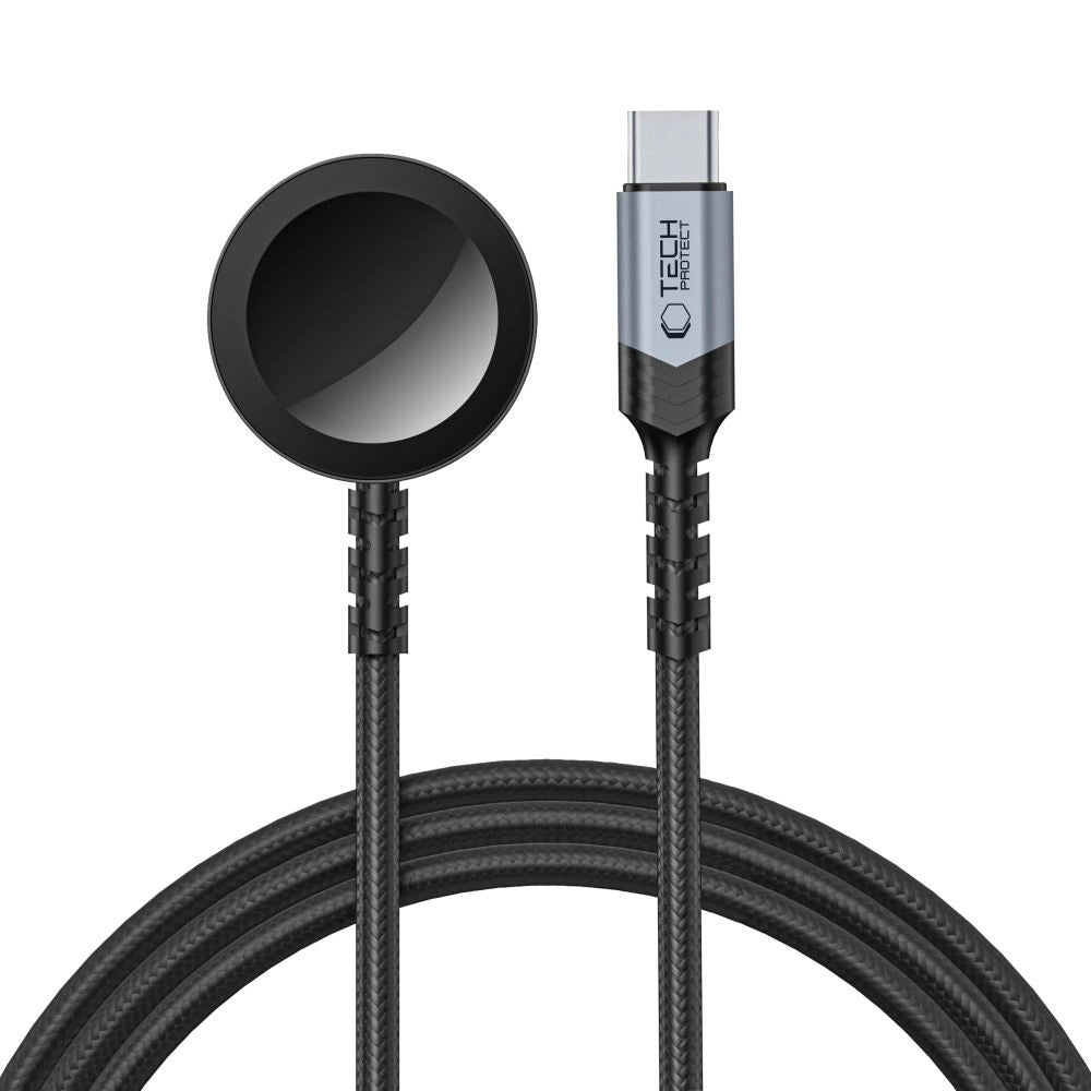 Tech-Protect MC01 UltraBoost Magnetisk oplader USB-C-kabel 120 cm - sort
