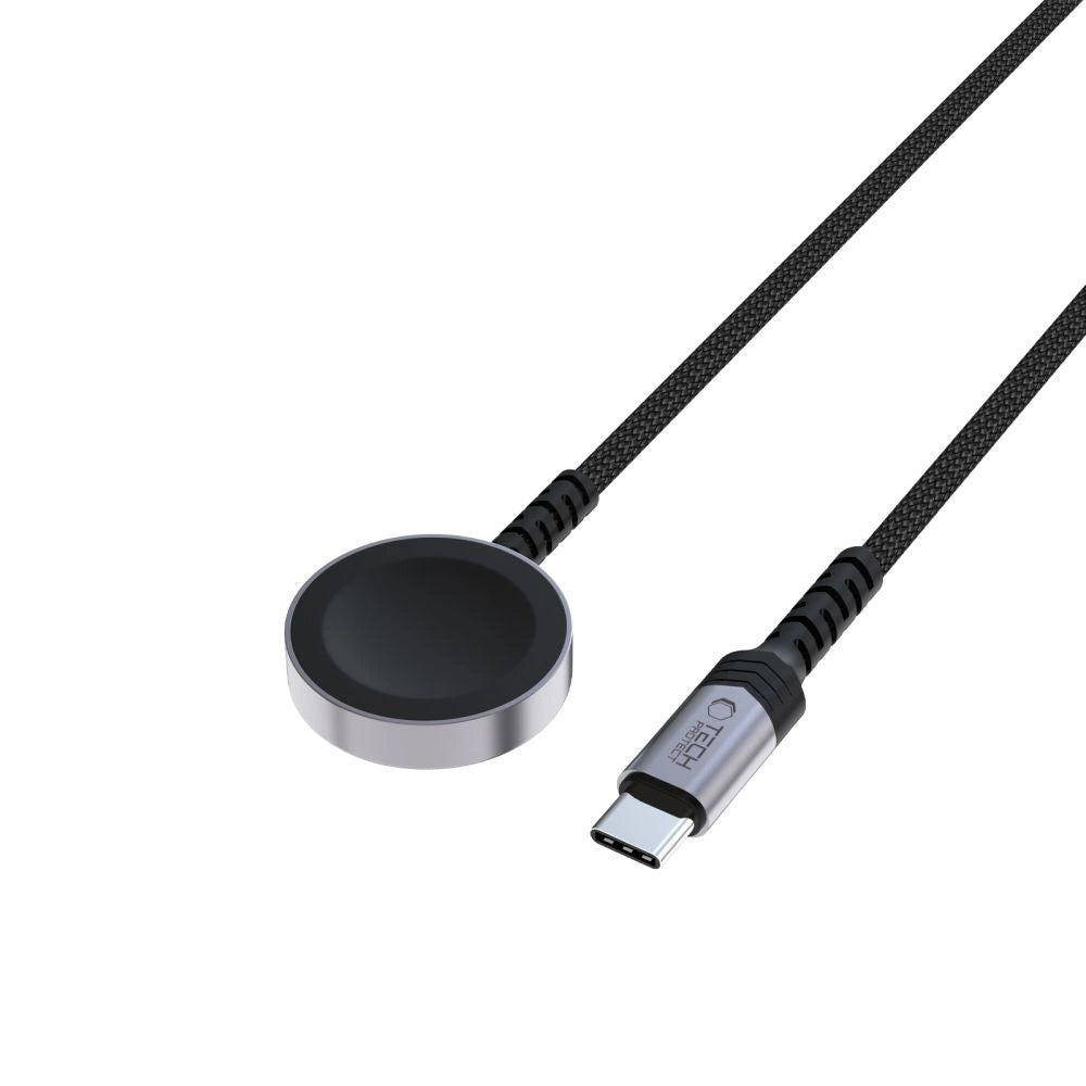 Tech-Protect MC01 UltraBoost Magnetisk oplader USB-C-kabel 120 cm - sort