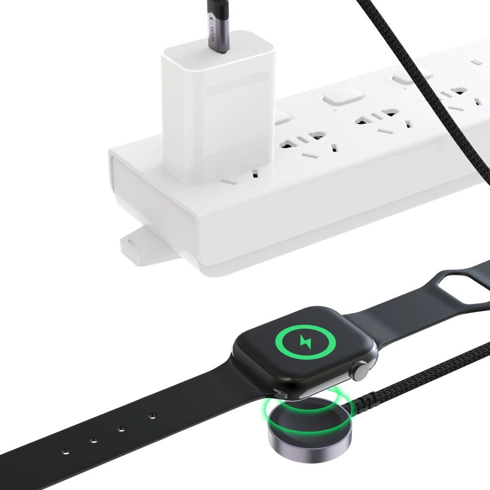 Tech-Protect MC01 UltraBoost Magnetisk oplader USB-C-kabel 120 cm - sort