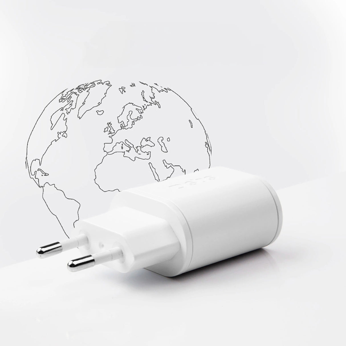 SBS TETRPD20W 20W USB-A USB-C Wall Charger med Power Delivery - hvid