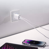SBS TETRPD20W 20W USB-A USB-C Wall Charger med Power Delivery - hvid
