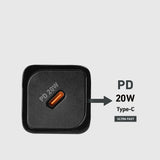 SBS TETRGAN1C20K 20W GaN USB-C Wall Charger med Power Delivery - sort