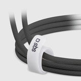 SBS TECABLETISSUETCK USB-C - USB-C 1,5 m 60 W flettet kabel - sort