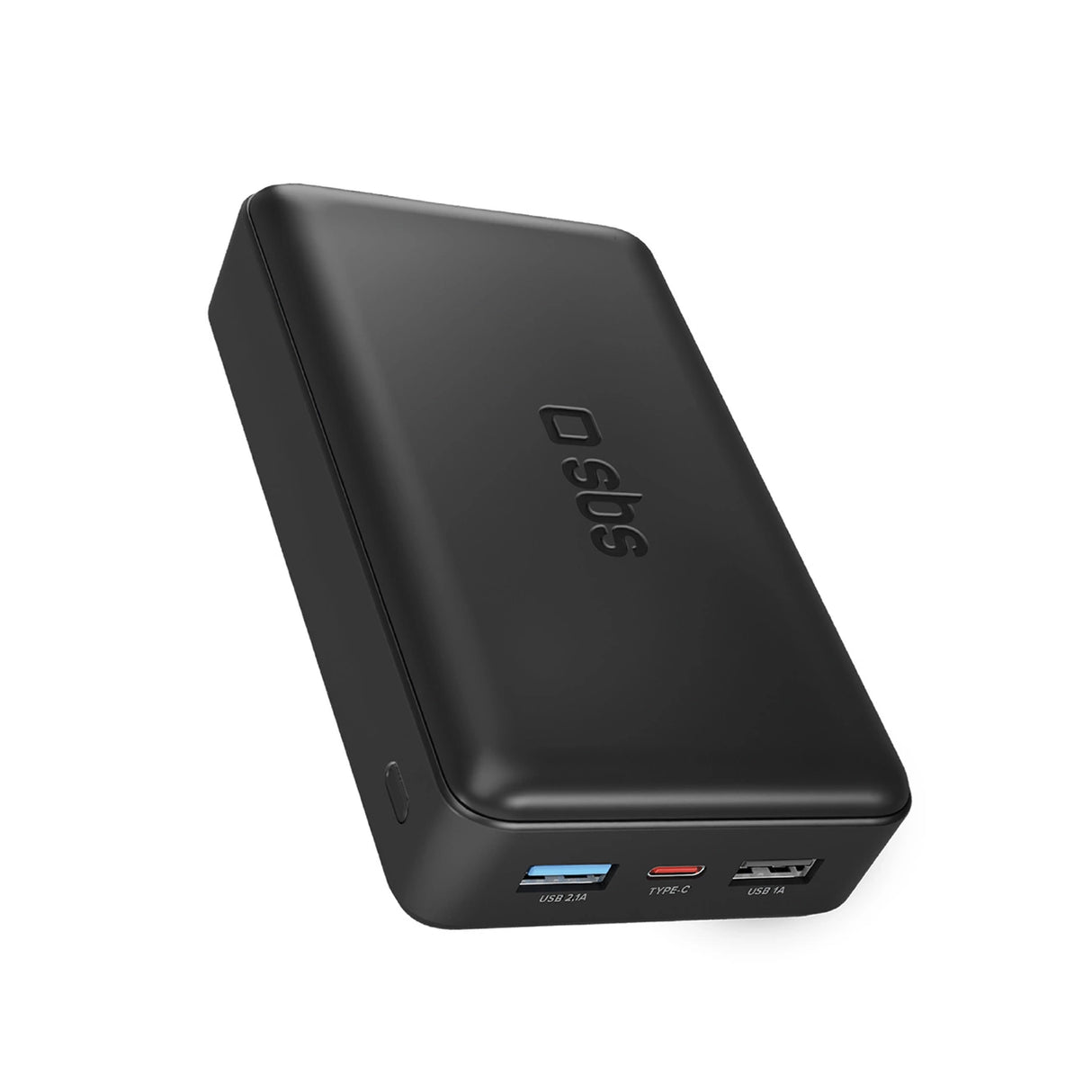 Hurtig opladning: 20.000 mAh, 2 USB'er sort