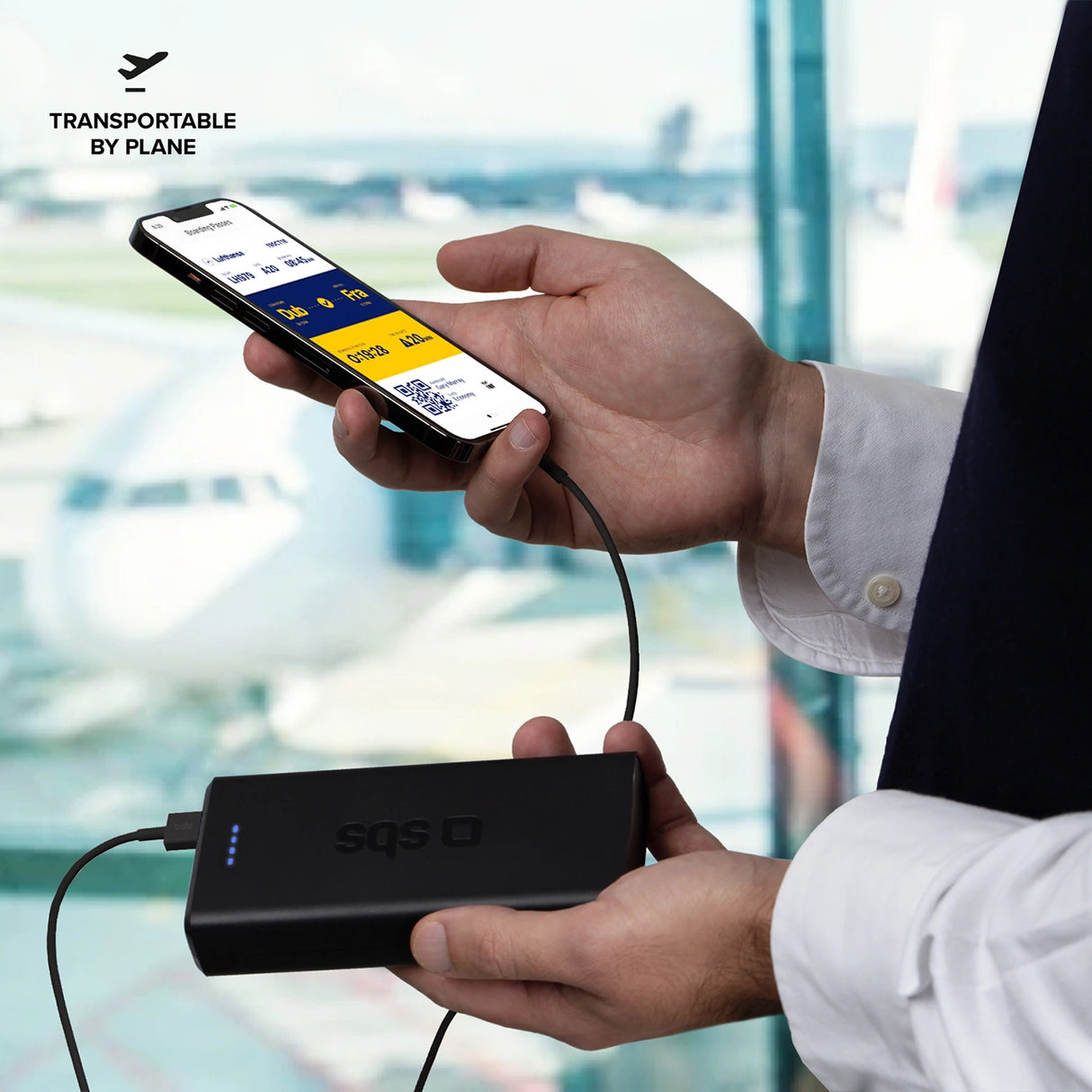 Hurtig opladning: 20.000 mAh, 2 USB'er sort