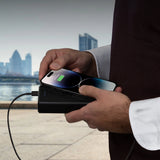 Hurtig opladning: 20.000 mAh, 2 USB'er sort