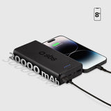 Hurtig opladning: 20.000 mAh, 2 USB'er sort