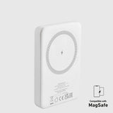 Powerbank SBS TEBB5000MAG1CW 5000 mAh USB-C, MagSafe kompatibel - hvid