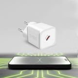 SBS TETRGAN1C20W 20W GaN Wall Charger med Power Delivery - hvid