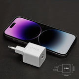 SBS TETRGAN1C20W 20W GaN Wall Charger med Power Delivery - hvid