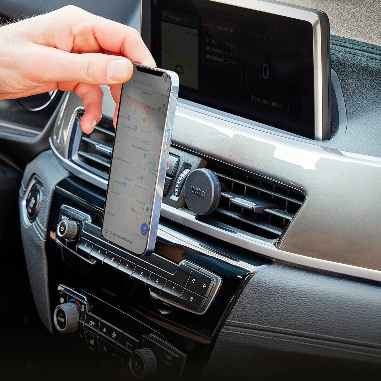 SBS TESUPPUNIVAIRMAG smartphone holder magnetisk, til luftventil - sort