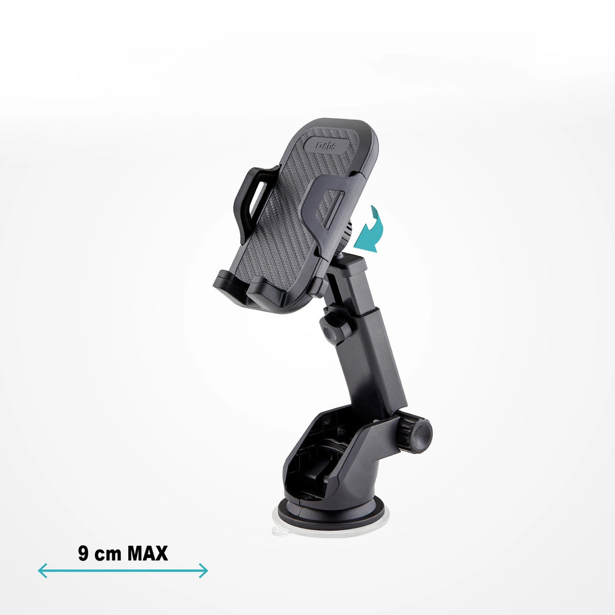 SBS TEHWSUPWIND smartphone holder teleskopisk med sugekop - sort