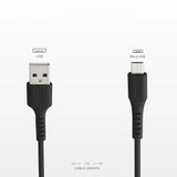 SBS LTHL200 USB-A - Micro-USB-kabel 1m - sort