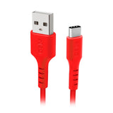 SBS TECLEMICROC15R USB-A - USB-C Kabel 1,5 m - Rød